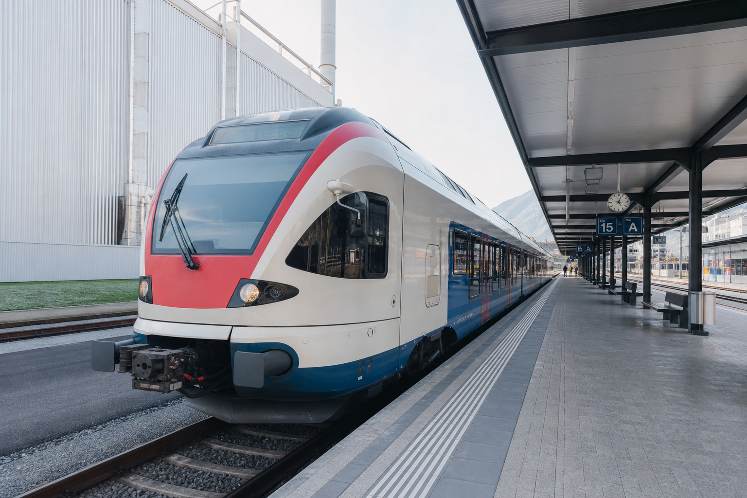 Train en gare — secteur ferroviaire et autres industries